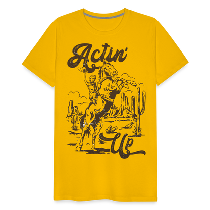 Actin' Up T-Shirt - sun yellow