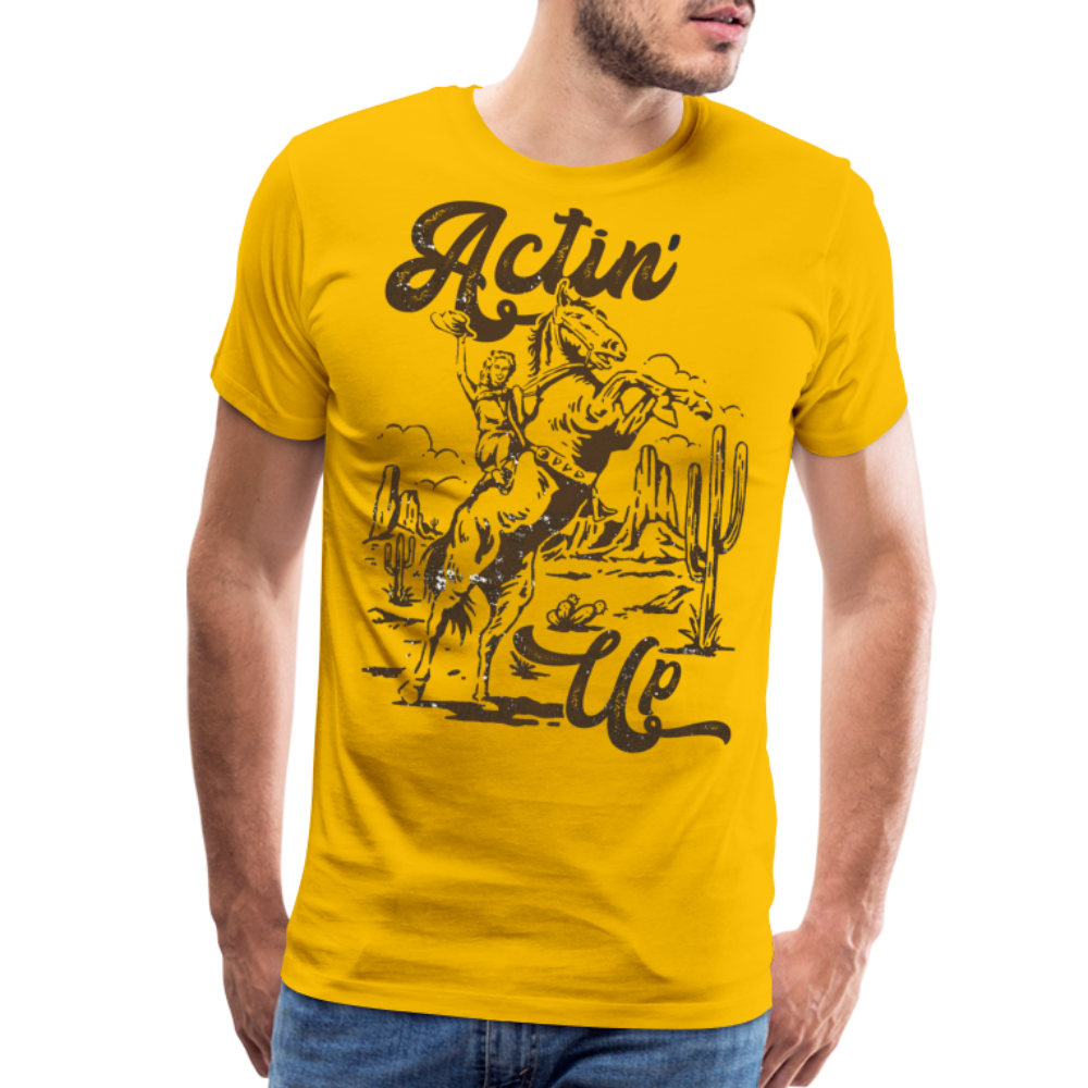 Actin' Up T-Shirt - sun yellow