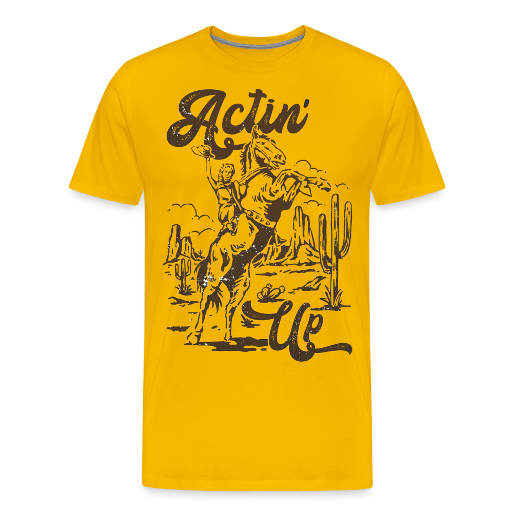 Actin' Up T-Shirt - sun yellow