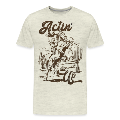 Actin' Up T-Shirt - heather oatmeal