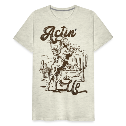 Actin' Up T-Shirt - heather oatmeal