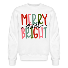 Load image into Gallery viewer, Merry and Bright Sweatshirt - white
