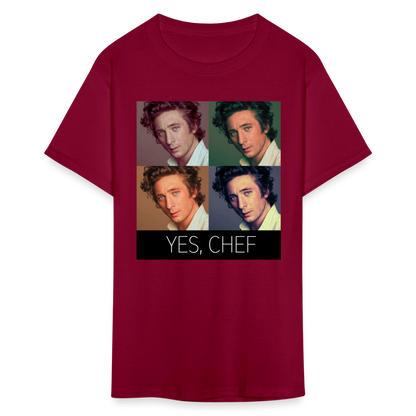 Yes, Chef - burgundy