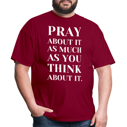 Pray About It - burgundy