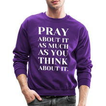 Load image into Gallery viewer, Pray About It - Crewneck Sweatshirt - purple
