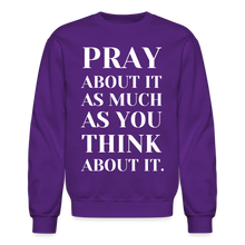 Load image into Gallery viewer, Pray About It - Crewneck Sweatshirt - purple
