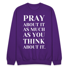 Load image into Gallery viewer, Pray About It - Crewneck Sweatshirt - purple
