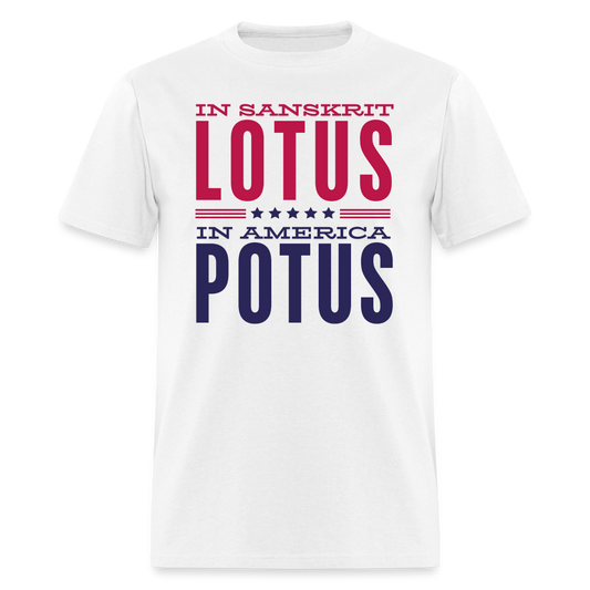 LOTUS POTUS V2 - Unisex Classic T-Shirt - white