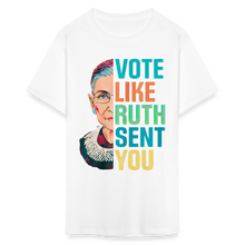 Load image into Gallery viewer, VOTE LIKE RUTH SENT YOU V2 - Unisex Classic T-Shirt - white
