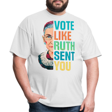 Load image into Gallery viewer, VOTE LIKE RUTH SENT YOU V2 - Unisex Classic T-Shirt - white
