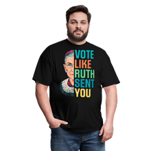 Load image into Gallery viewer, VOTE LIKE RUTH SENT YOU V2 - Unisex Classic T-Shirt - black
