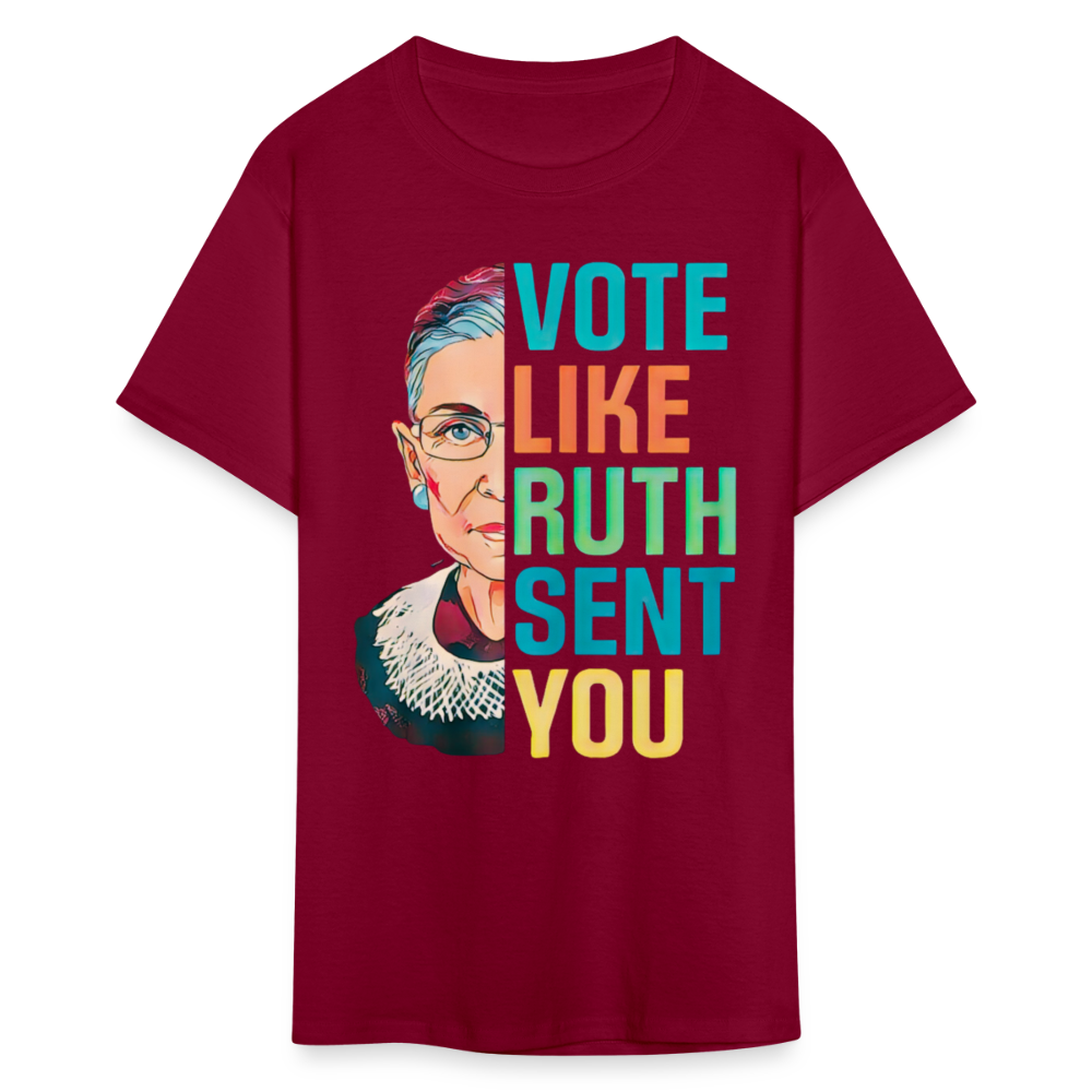 VOTE LIKE RUTH SENT YOU V2 - Unisex Classic T-Shirt - burgundy