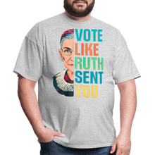 Load image into Gallery viewer, VOTE LIKE RUTH SENT YOU V2 - Unisex Classic T-Shirt - heather gray
