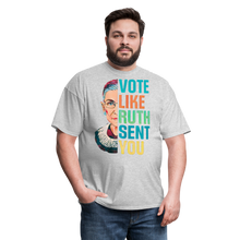 Load image into Gallery viewer, VOTE LIKE RUTH SENT YOU V2 - Unisex Classic T-Shirt - heather gray
