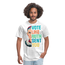 Load image into Gallery viewer, VOTE LIKE RUTH SENT YOU V2 - Unisex Classic T-Shirt - light heather gray
