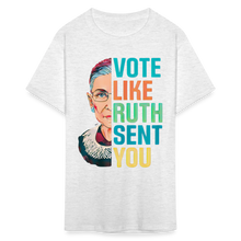 Load image into Gallery viewer, VOTE LIKE RUTH SENT YOU V2 - Unisex Classic T-Shirt - light heather gray
