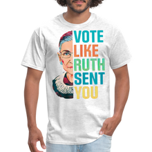 Load image into Gallery viewer, VOTE LIKE RUTH SENT YOU V2 - Unisex Classic T-Shirt - light heather gray
