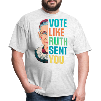 VOTE LIKE RUTH SENT YOU V2 - Unisex Classic T-Shirt - light heather gray