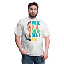 Load image into Gallery viewer, VOTE LIKE RUTH SENT YOU V2 - Unisex Classic T-Shirt - light heather gray
