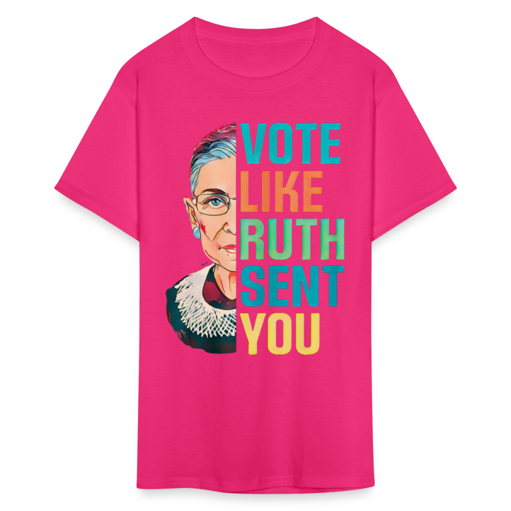 VOTE LIKE RUTH SENT YOU V2 - Unisex Classic T-Shirt - fuchsia