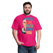 Load image into Gallery viewer, VOTE LIKE RUTH SENT YOU V2 - Unisex Classic T-Shirt - fuchsia
