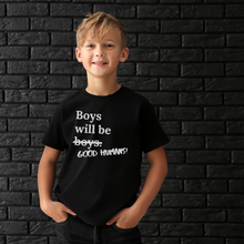 Load image into Gallery viewer, Boys Will Be Good Humans! - Youth T-Shirt
