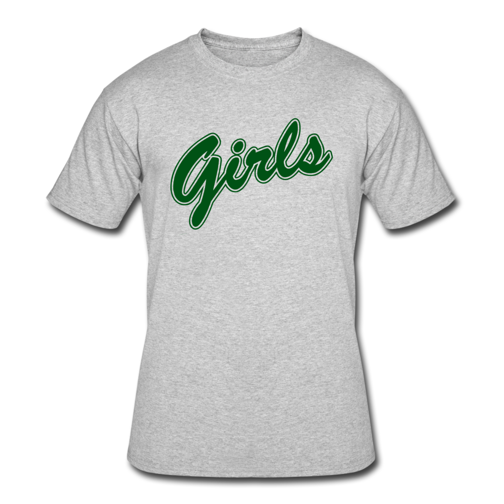 Girls Green T-Shirt - heather gray