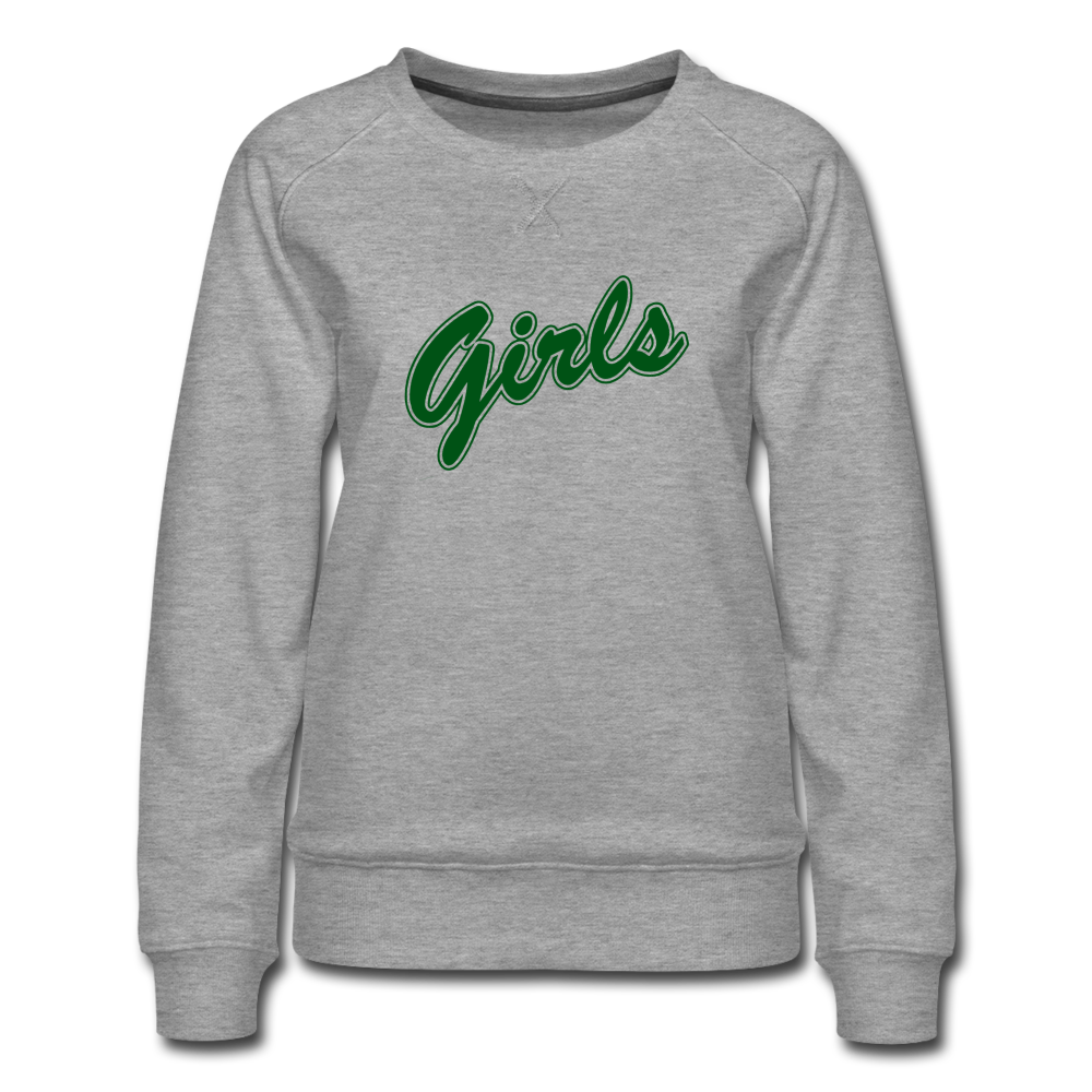 Girls Green Sweatshirt - heather gray