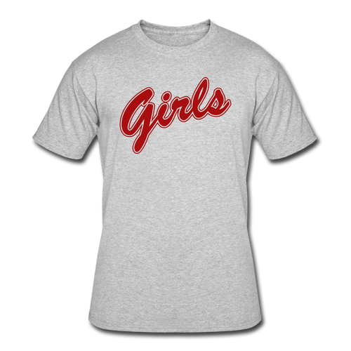 Girls Red T-Shirt - heather gray