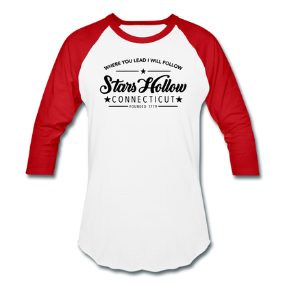 Stars Hallow Baseball T-Shirt - white/red