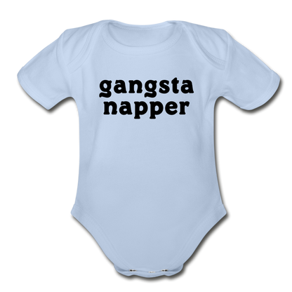 Gangsta Napper Bodysuit - sky