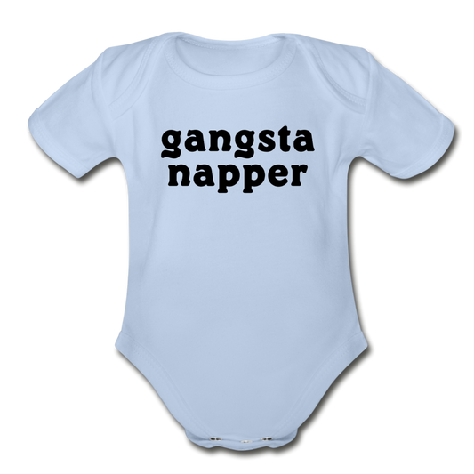 Gangsta Napper Bodysuit - sky