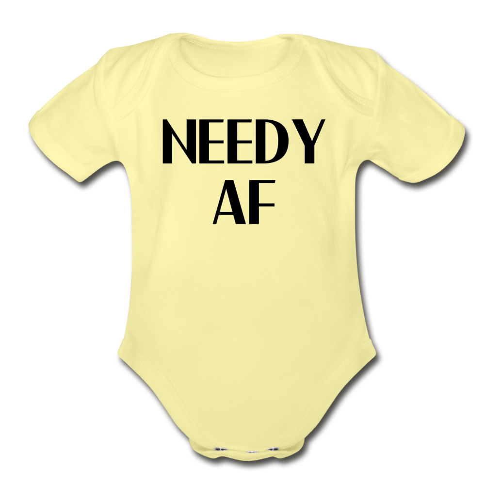 Needy AF Bodysuit - washed yellow