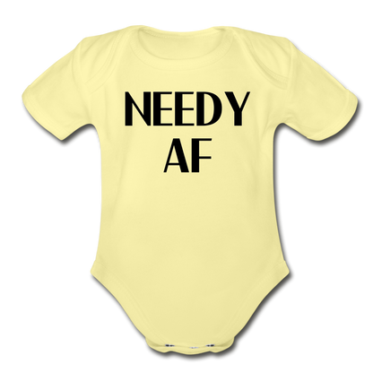 Needy AF Bodysuit - washed yellow