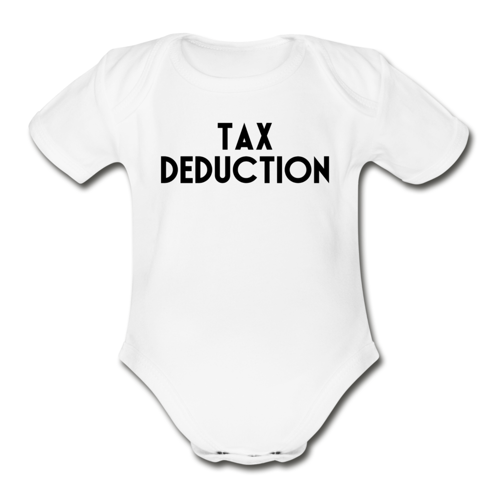 Tax Deduction Bodysuit - white