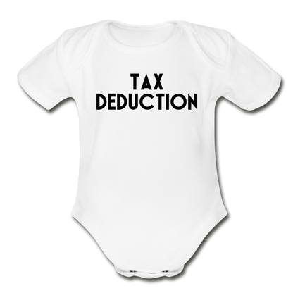 Tax Deduction Bodysuit - white