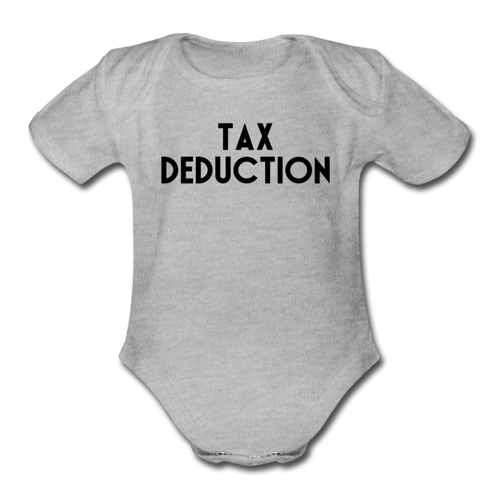 Tax Deduction Bodysuit - heather gray