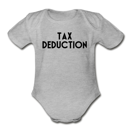 Tax Deduction Bodysuit - heather gray