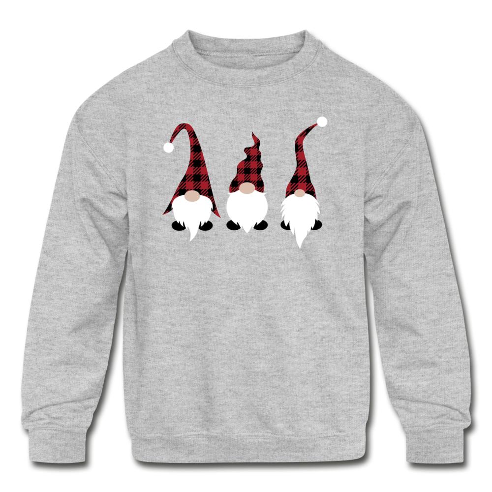 Gnome Kids' Crewneck Sweatshirt - heather gray