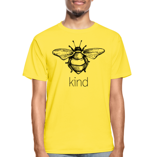 Bee Kind Hanes Adult Tagless T-Shirt - yellow