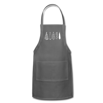 Trees Adjustable Apron - charcoal