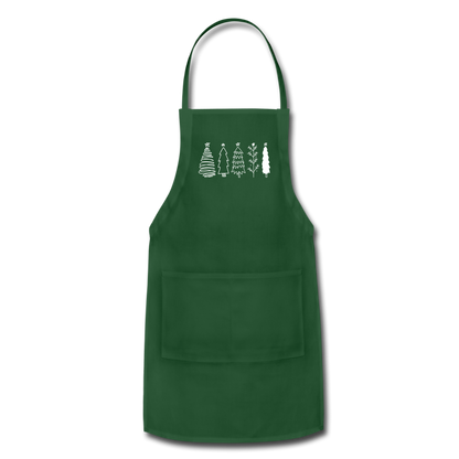 Trees Adjustable Apron - forest green