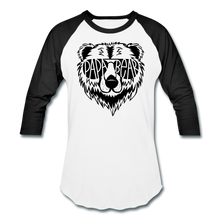 Load image into Gallery viewer, Papa Bear Baseball T-Shirt - white/black
