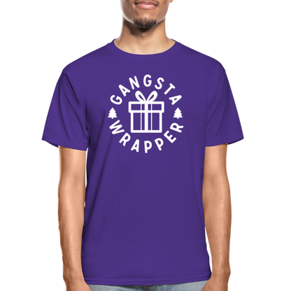 Gangsta Wrapper Adult Tagless T-Shirt - purple