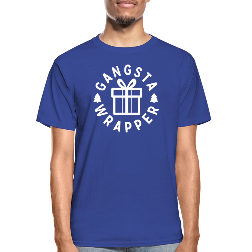 Gangsta Wrapper Adult Tagless T-Shirt - royal blue