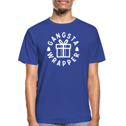 Gangsta Wrapper Adult Tagless T-Shirt - royal blue