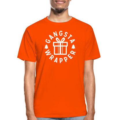 Gangsta Wrapper Adult Tagless T-Shirt - orange