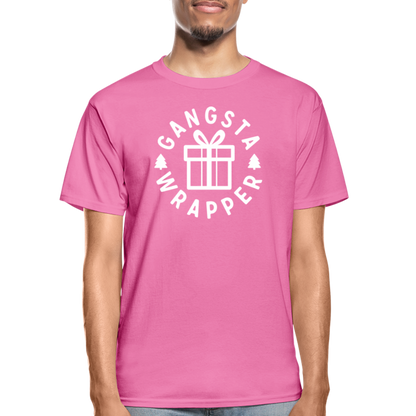 Gangsta Wrapper Adult Tagless T-Shirt - hot pink