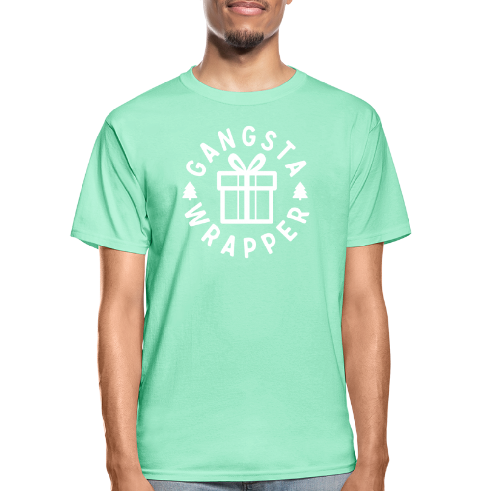 Gangsta Wrapper Adult Tagless T-Shirt - deep mint