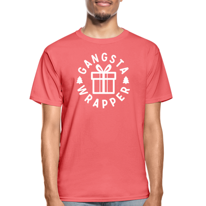 Gangsta Wrapper Adult Tagless T-Shirt - coral